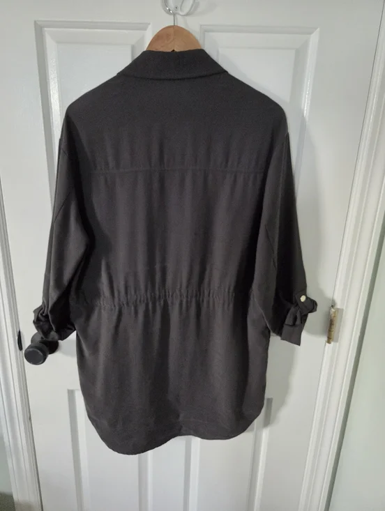 Button Down Drawstring Top/Jacket - Picture 5 of 7